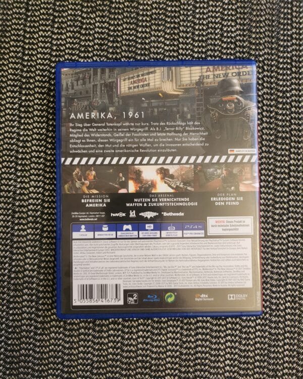 Wolfenstein 2 The New Colloses BOOK PS4 DISK Wolfenstein 2 The New Colloses BOOK PS4 DISK