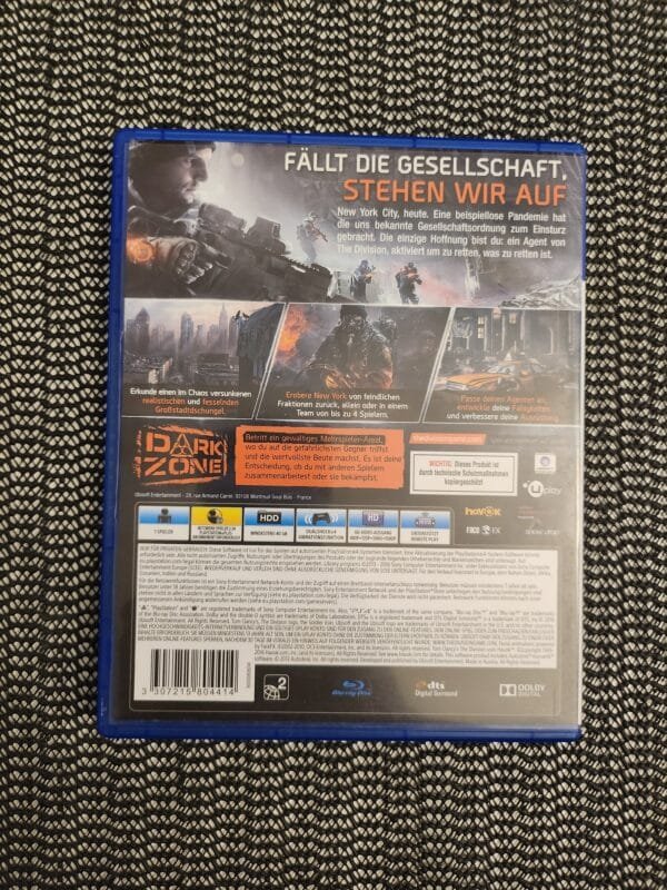 Tom Clancy the Division PS4 DISK Tom Clancy the Division PS4 DISK