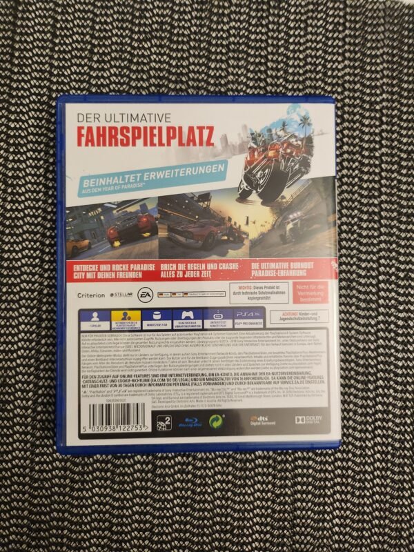 Burnout Paradise PS4 Burnout Paradise PS4 DISK