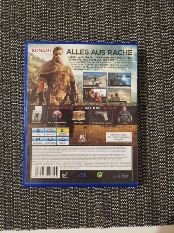 Metal Gear Solid The Phantom Pain PS4 DISK Metal Gear Solid The Phantom Pain PS4 DISK