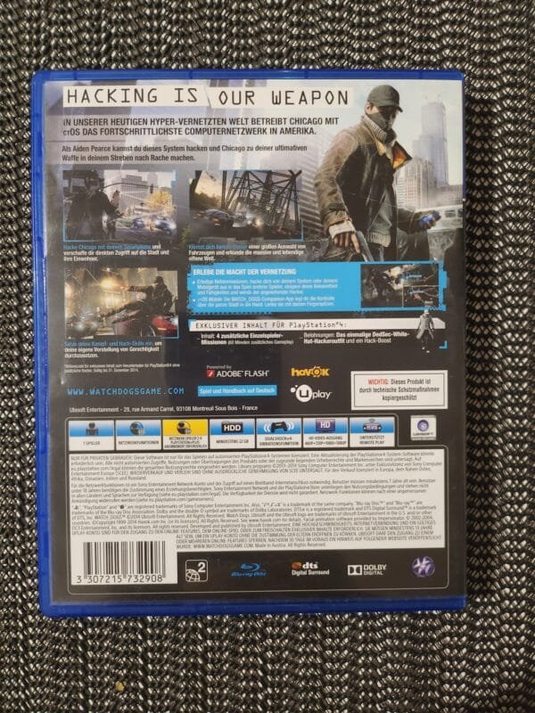 Watch Dogs PS4 Watch Dogs PS4 DISK