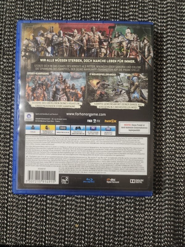 For Honor PS4 DISK For Honor PS4 DISK
