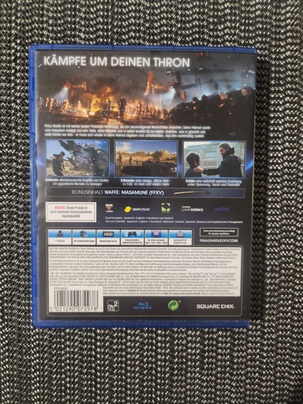 Final fantasy XV Final Fantasy XV PS4 DISK