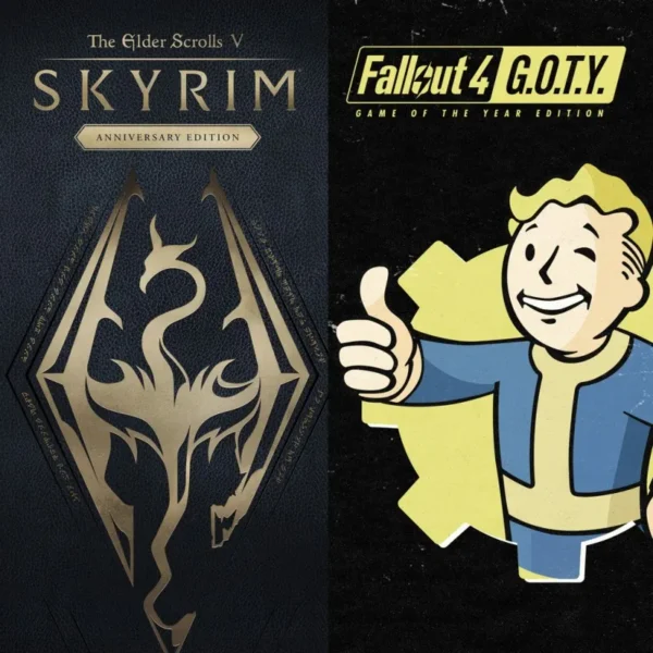 Skyrim Anniversary Edition + Fallout 4 G.O.T.Y Bundle Skyrim Anniversary Edition + Fallout 4 G.O.T.Y Bundle PS4 PS5